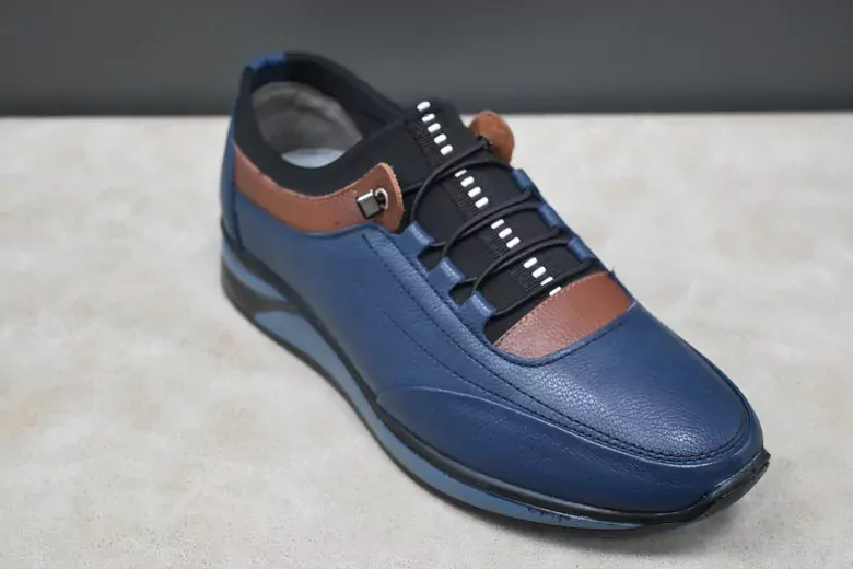 Erkek Deri Air Taban Lastik Bağcıklı Spor