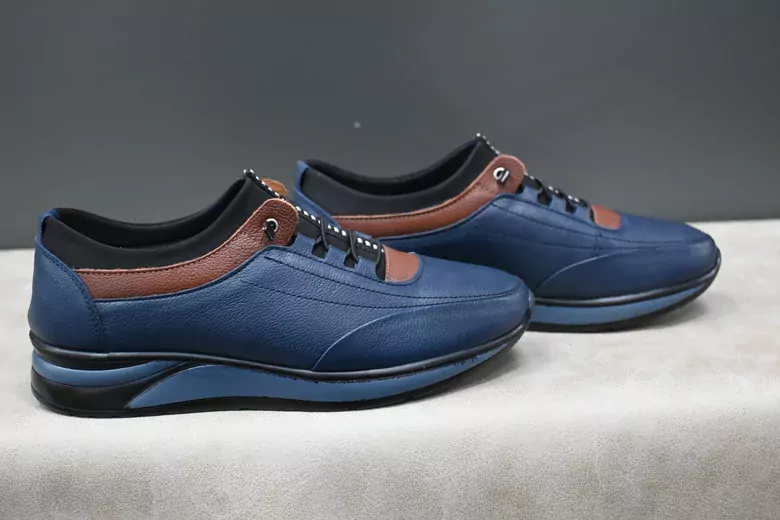 Erkek Deri Air Taban Lastik Bağcıklı Spor