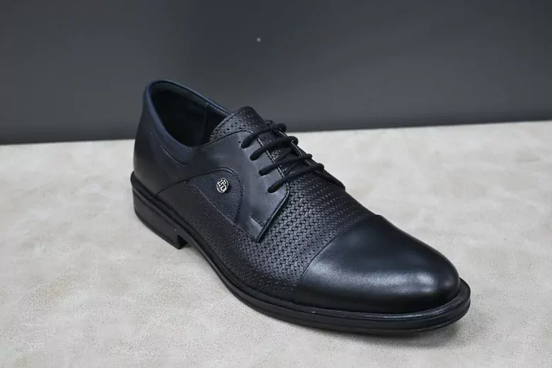 Erkek Deri Bağcıklı Kaymaz Taban Kundura