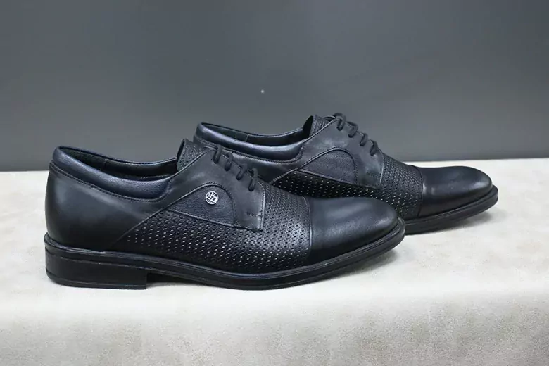 Erkek Deri Bağcıklı Kaymaz Taban Kundura