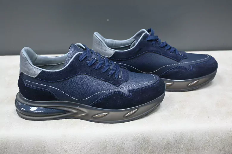 Erkek Deri Air Taban Bağcıklı Spor