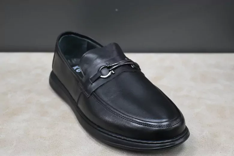 Erkek Deri Tokalı Kaymaz Taban Kundura