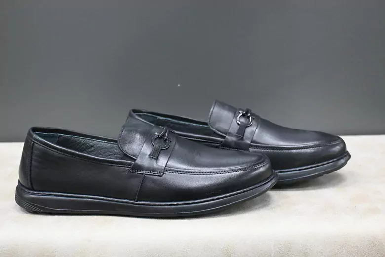 Erkek Deri Tokalı Kaymaz Taban Kundura