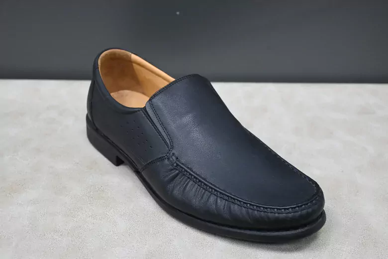 Erkek Deri Kaymaz Taban Lastikli Kundura