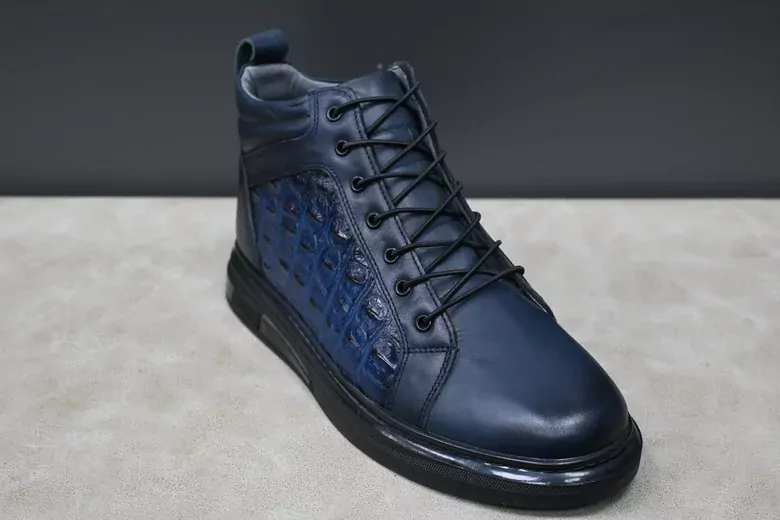 Erkek Deri Lastik Bağcıklı Bot