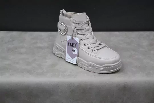 Kadın İçi Kürklü Bağcıklı Yarım Bot