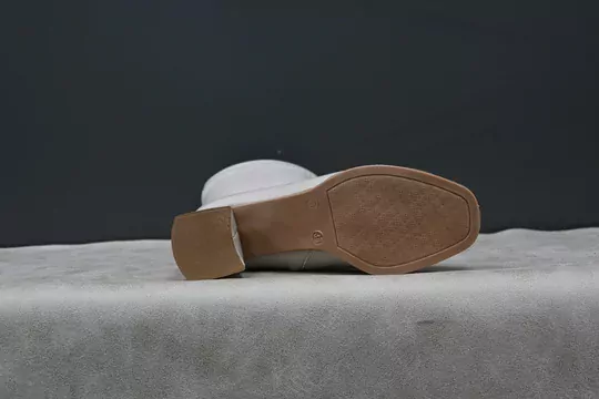 Kadın Deri Topuklu Fermuarlı Bot