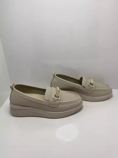 Kadın Tokalı Dolgulu Topuklu Ortapedik Kundura