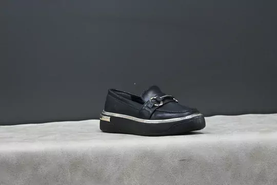 Kadın Şeritli Düz Taban Babet