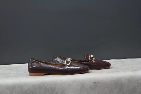 Kadın Taşlı Tokalı Babet