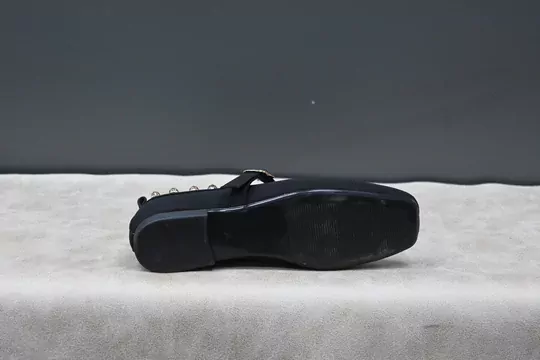 Kadın Süet Kilteli Taşlı Babet