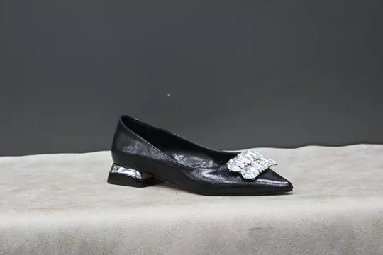 Kadın Sivri Burun Taşlı Babet