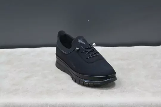 Kadın Nubuk Deri Ortapedik Bağcıklı Anne Ayakkabı