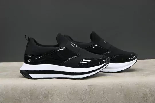 Kadın Rugan Streç Yüksek Taban Spor