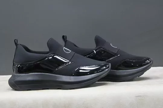 Kadın Rugan Streç Yüksek Taban Spor