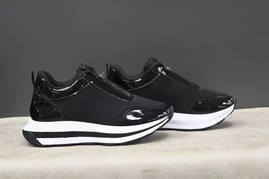 Kadın Rugan Streç Yüksek Taban Spor