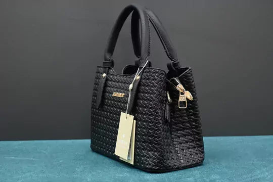 Kadın Siyah Örgü Çanta