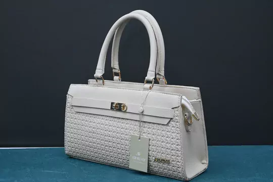 Kadın Krem Örgü Çanta