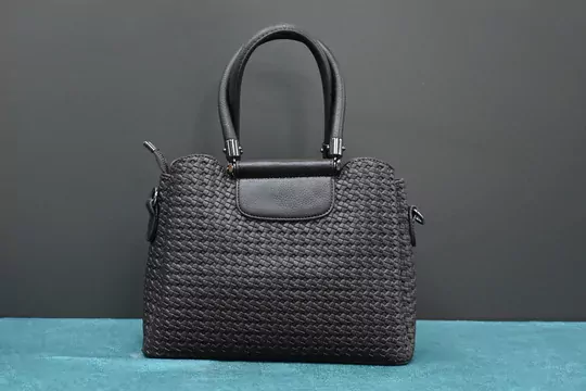 Kadın Siyah Örgü Çanta
