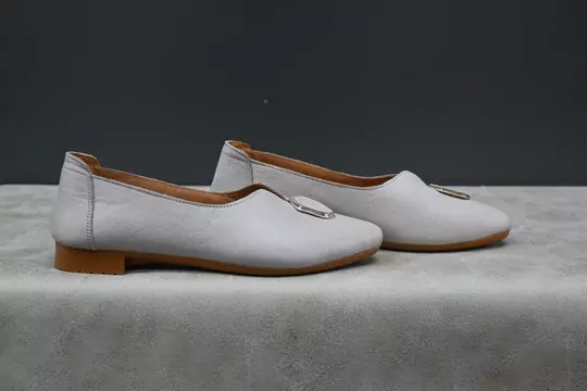 Kadın Tokalı Deri Babet