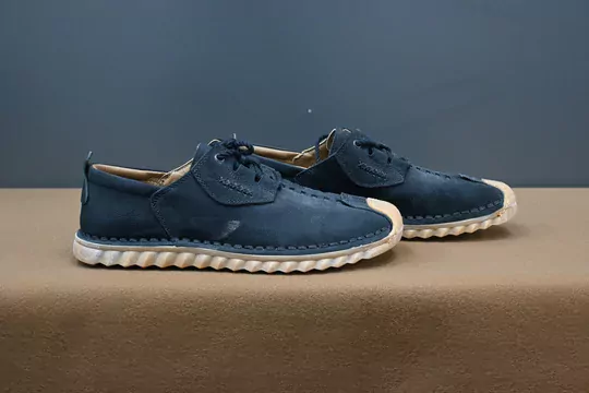 Erkek Nubuk Deri Kaymaz Taban Bağcıklı Ayakkabı