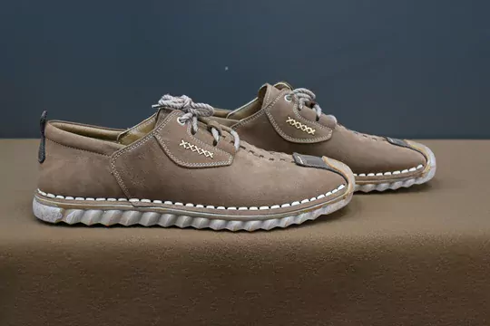 Erkek Nubuk Deri Kaymaz Taban Bağcıklı Ayakkabı