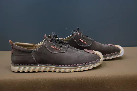 Erkek Nubuk Deri Kaymaz Taban Bağcıklı Ayakkabı