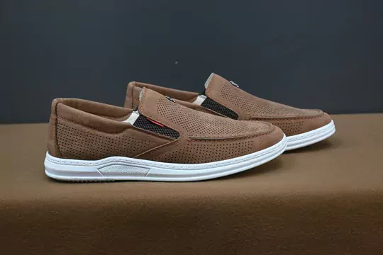 Erkek Lazerli Nubuk Deri Kaymaz Taban Ayakkabı