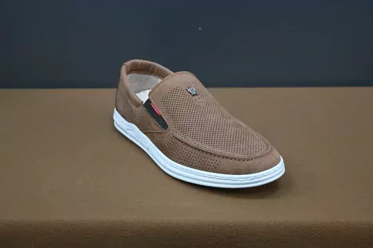 Erkek Lazerli Nubuk Deri Kaymaz Taban Ayakkabı