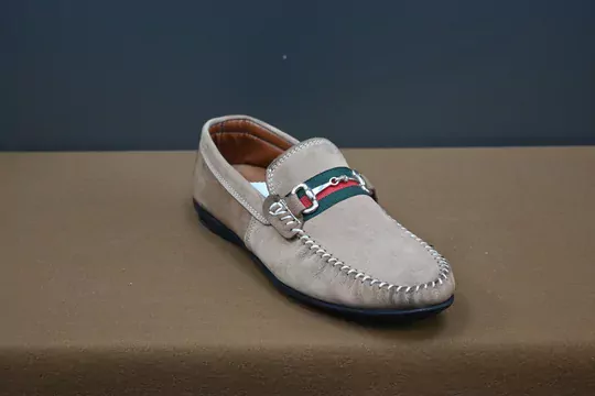 Erkek Nubuk Deri Zincirli Kaymaz Taban Ayakkabı