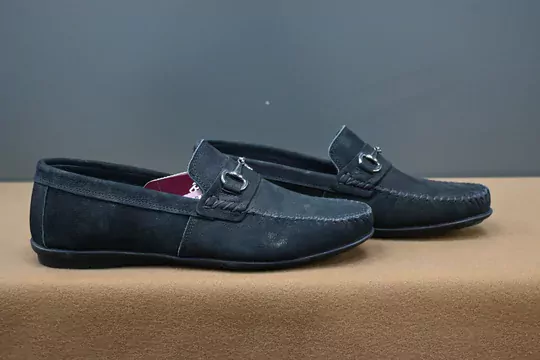 Erkek Nubuk Deri Zincirli Kaymaz Taban Ayakkabı