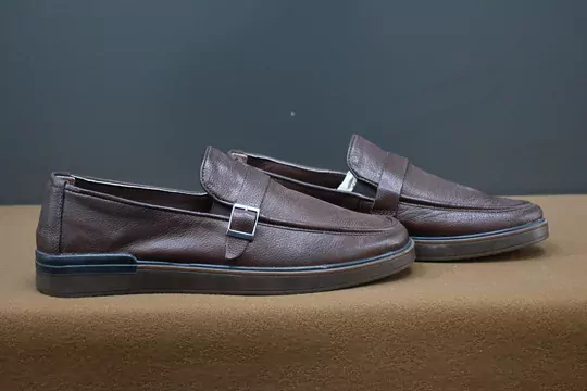 Erkek Deri Kemerli Kaymaz Taban Ayakkabı