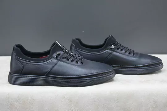 Erkek Deri Lastik Bağcıklı Ayakkabı