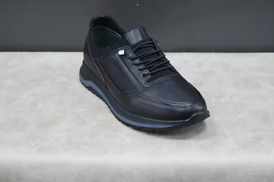 Erkek Lastik Bağcıklı Deri Ayakkabı