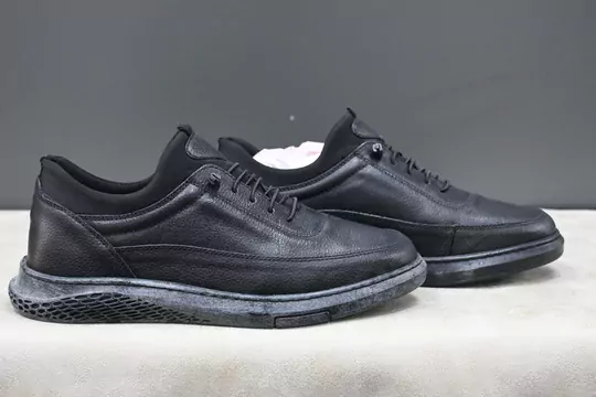 Erkek Deri Kaymaz Taban Lastik Bağcıklı Ayakkabı