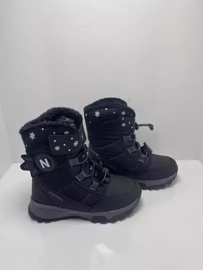 Çocuk Akıllı Bağcıklı Ve Cırtlı Kaymaz Taban İçi Kürklü Bot