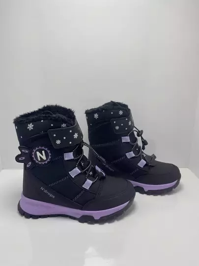 Çocuk Akıllı Bağcıklı Ve Cırtlı Kaymaz Taban İçi Kürklü Bot