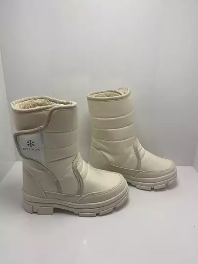 Çocuk İçi Kürklü Kaymaz Taban Cırtlı Çizme