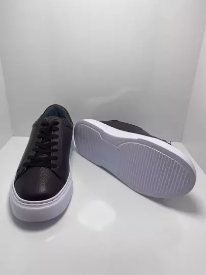 Erkek Deri Bağcıklı Kaymaz Taban Kundura