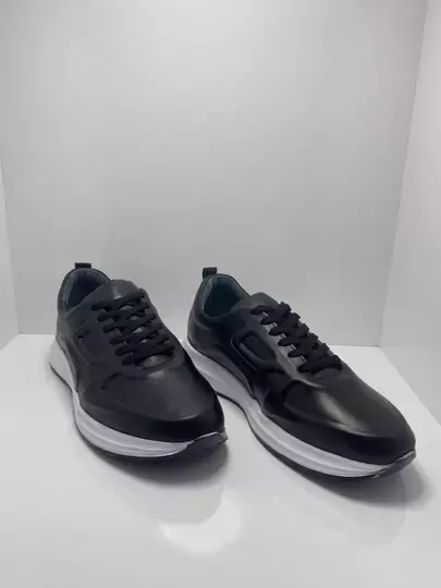 Erkek Kabartma Bağcıklı Kaymaz Taban Spor