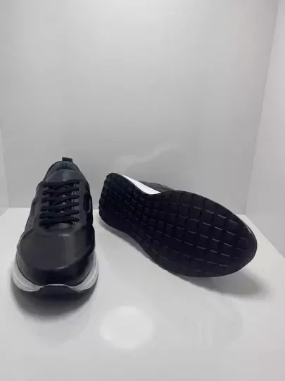 Erkek Kabartma Bağcıklı Kaymaz Taban Spor