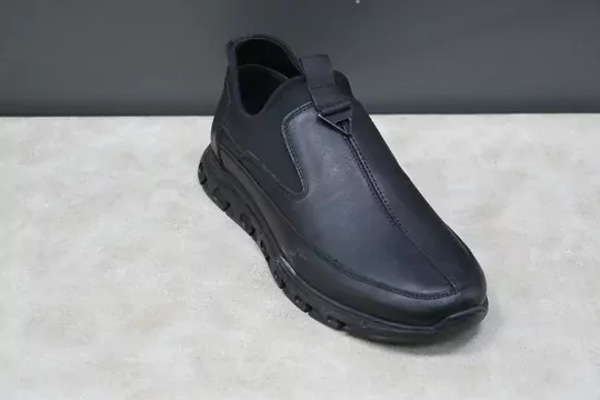 Erkek Deri Çoraplı Kaymaz Taban Kundura