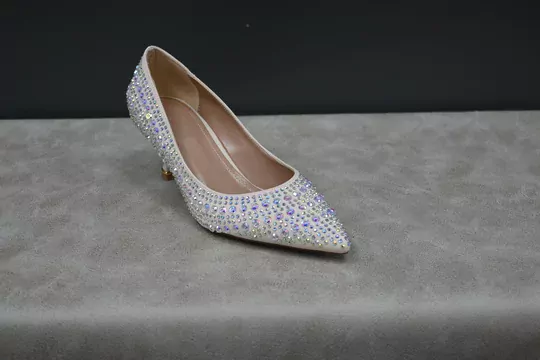 Kadın Renkli Taşlı Stiletto