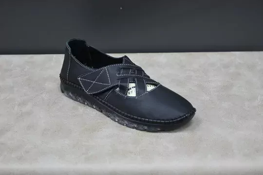 Kadın Deri Ortopedik Taban Babet