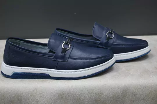 Erkek Deri Tokalı Kaymaz Taban Kundura