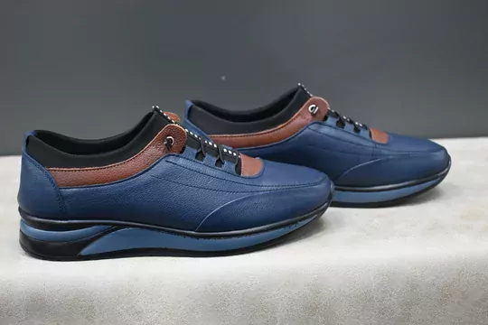 Erkek Deri Air Taban Lastik Bağcıklı Spor