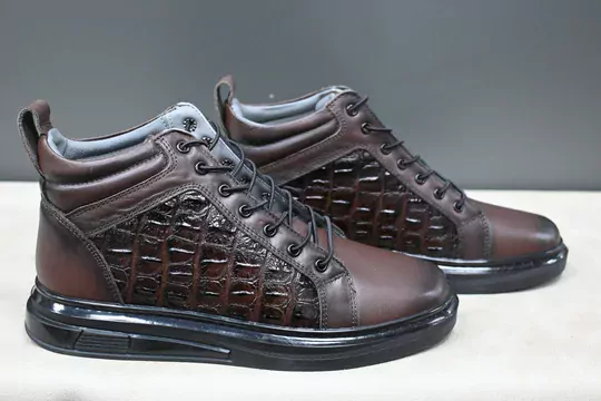 Erkek Deri Lastik Bağcıklı Bot