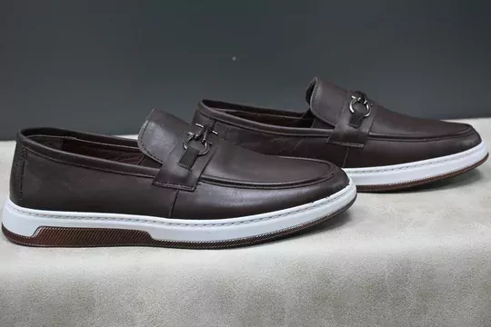 Erkek Deri Tokalı Kaymaz Taban Kundura