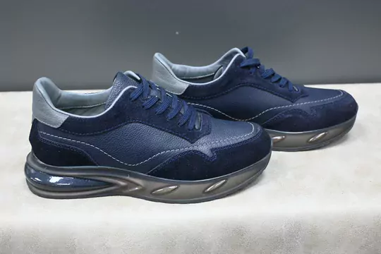 Erkek Deri Air Taban Bağcıklı Spor