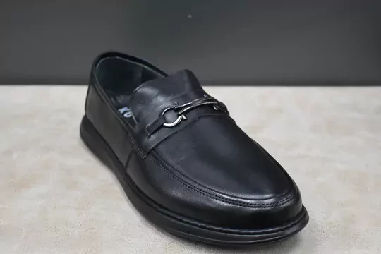 Erkek Deri Tokalı Kaymaz Taban Kundura